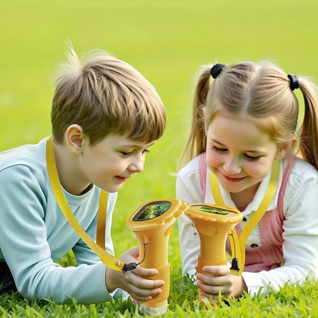 Explorer Kit, two kids in the grass